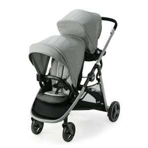 Graco Ready2Grow LX 2.0 Double Stroller Features Bench Seat and Standing Platform Options, Clark - 1