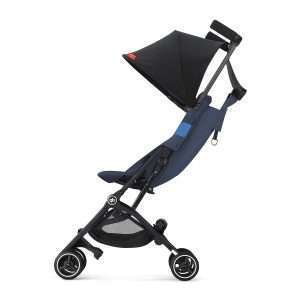 gb Pockit+ All-Terrain, Ultra Compact Lightweight Travel Stroller with Canopy and Reclining Seat in Night Blue, 10.6 pounds - 1