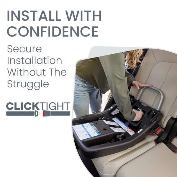 Britax Willow Brook S+ Baby Travel System, Infant Car Seat and Stroller Combo with Alpine Base, ClickTight Technology, SafeWash Insert and Cover, Glacier Onyx - 4
