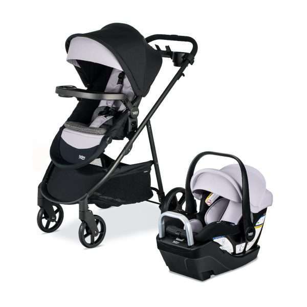 Britax Willow Brook S+ Baby Travel System, Infant Car Seat and Stroller Combo with Alpine Base, ClickTight Technology, SafeWash Insert and Cover, Glacier Onyx - 8
