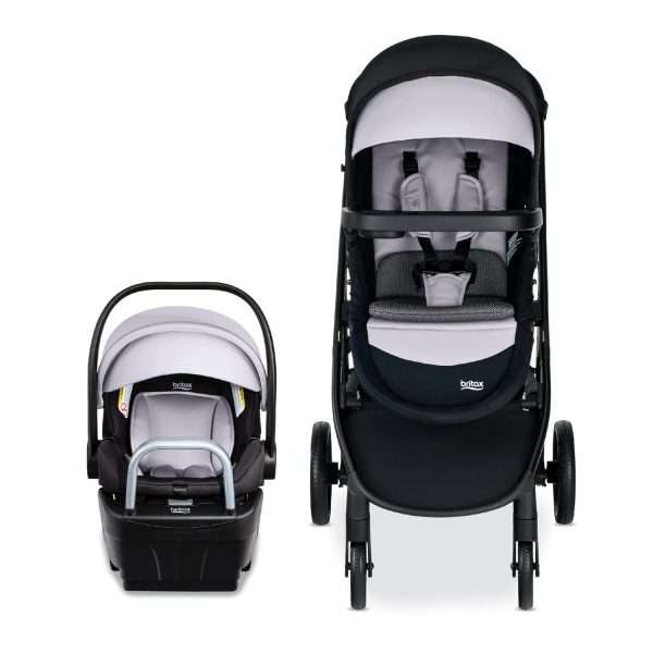 Britax Willow Brook S+ Baby Travel System, Infant Car Seat and Stroller Combo with Alpine Base, ClickTight Technology, SafeWash Insert and Cover, Glacier Onyx - 9