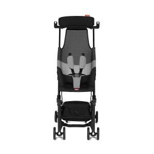 gb Pockit Air All Terrain Ultra Compact Lightweight Travel Stroller with Breathable Fabric in Velvet Black - 5