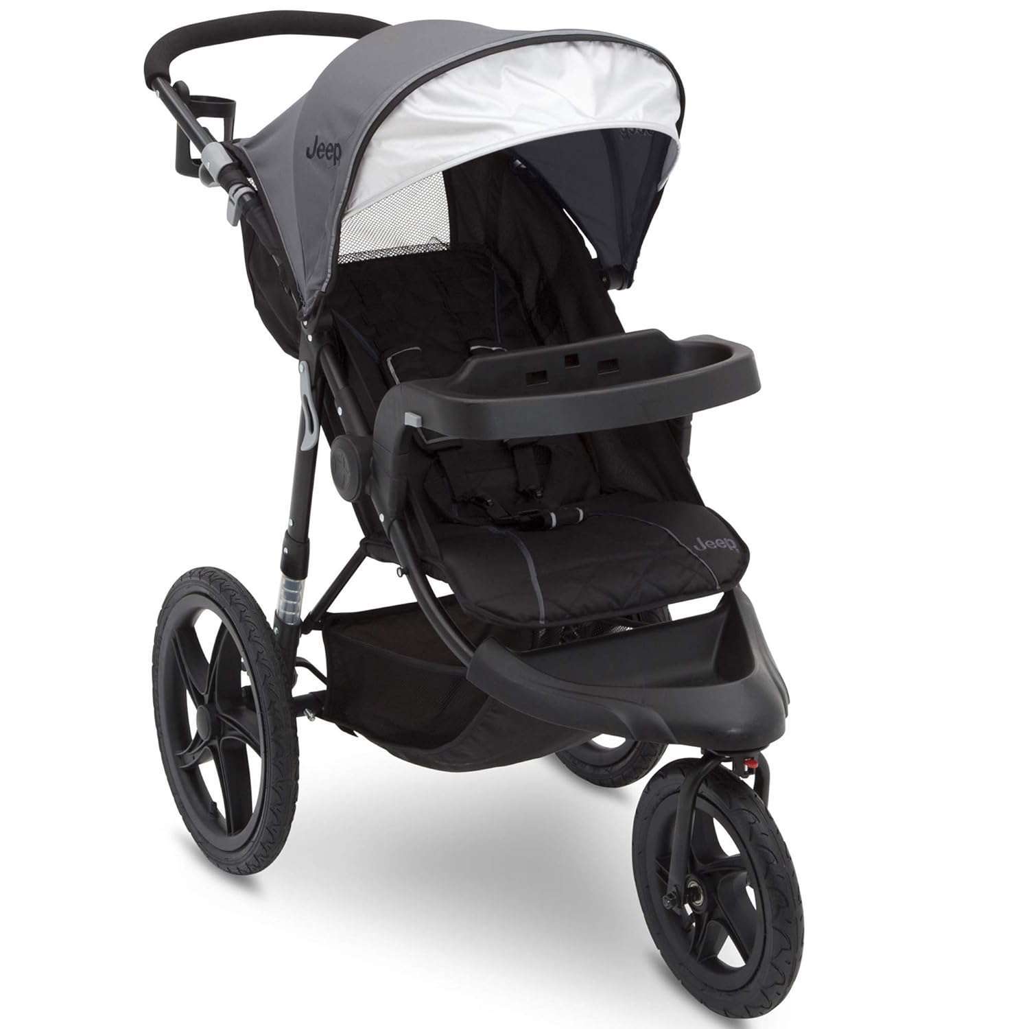 Jeep Classic Jogging Stroller by Delta Chidlren, Grey - 1