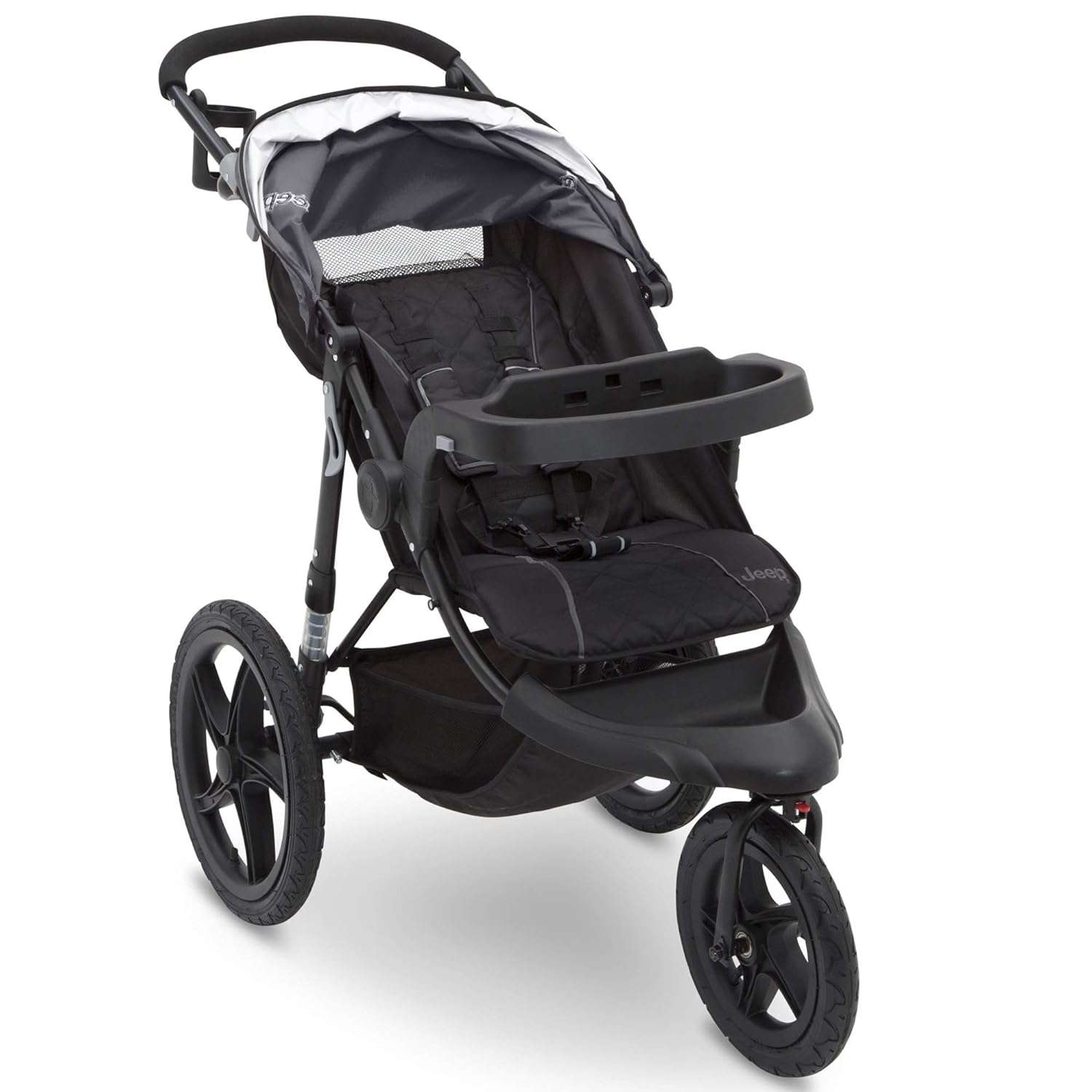 Jeep Classic Jogging Stroller by Delta Chidlren, Grey - 2
