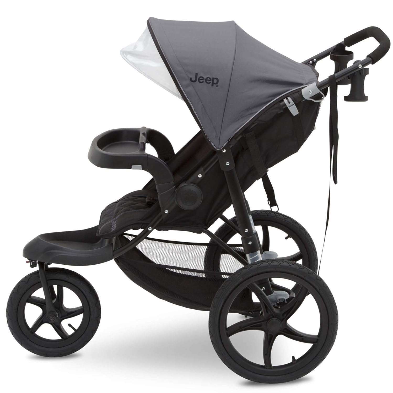 Jeep Classic Jogging Stroller by Delta Chidlren, Grey - 3