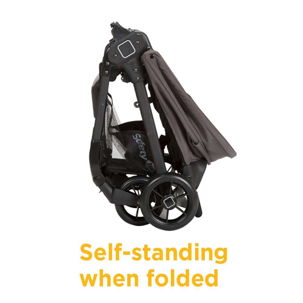 Safety 1st Smooth Ride Travel System with OnBoard 35 LT Infant Car Seat, Monument - 10