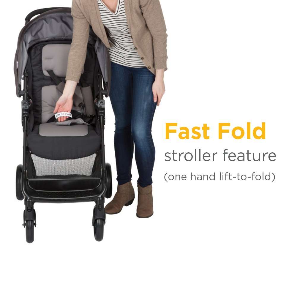 Safety 1st Smooth Ride Travel System with OnBoard 35 LT Infant Car Seat, Monument - 9