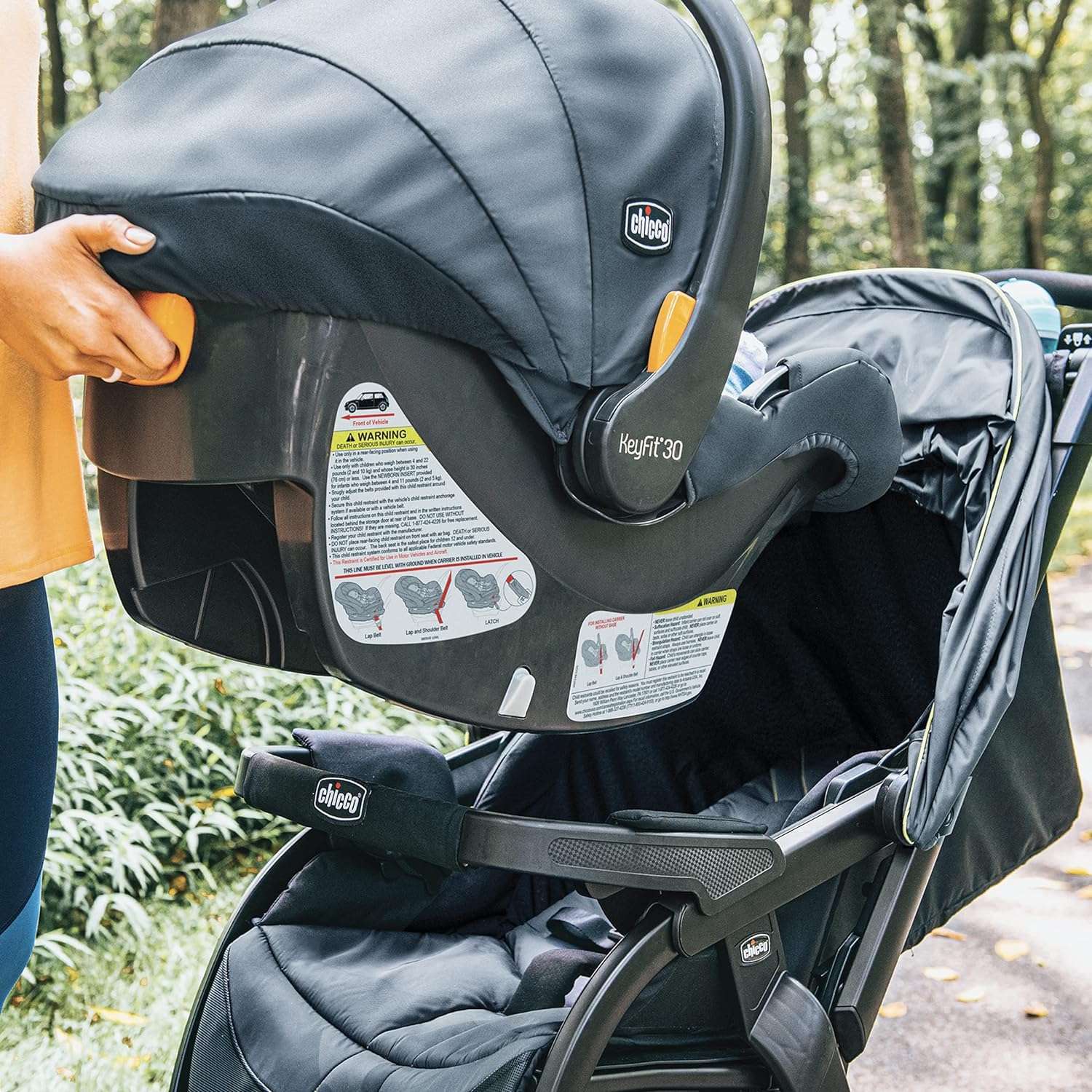 Chicco Activ3 Jogging Stroller - Eclipse - Grey - 3