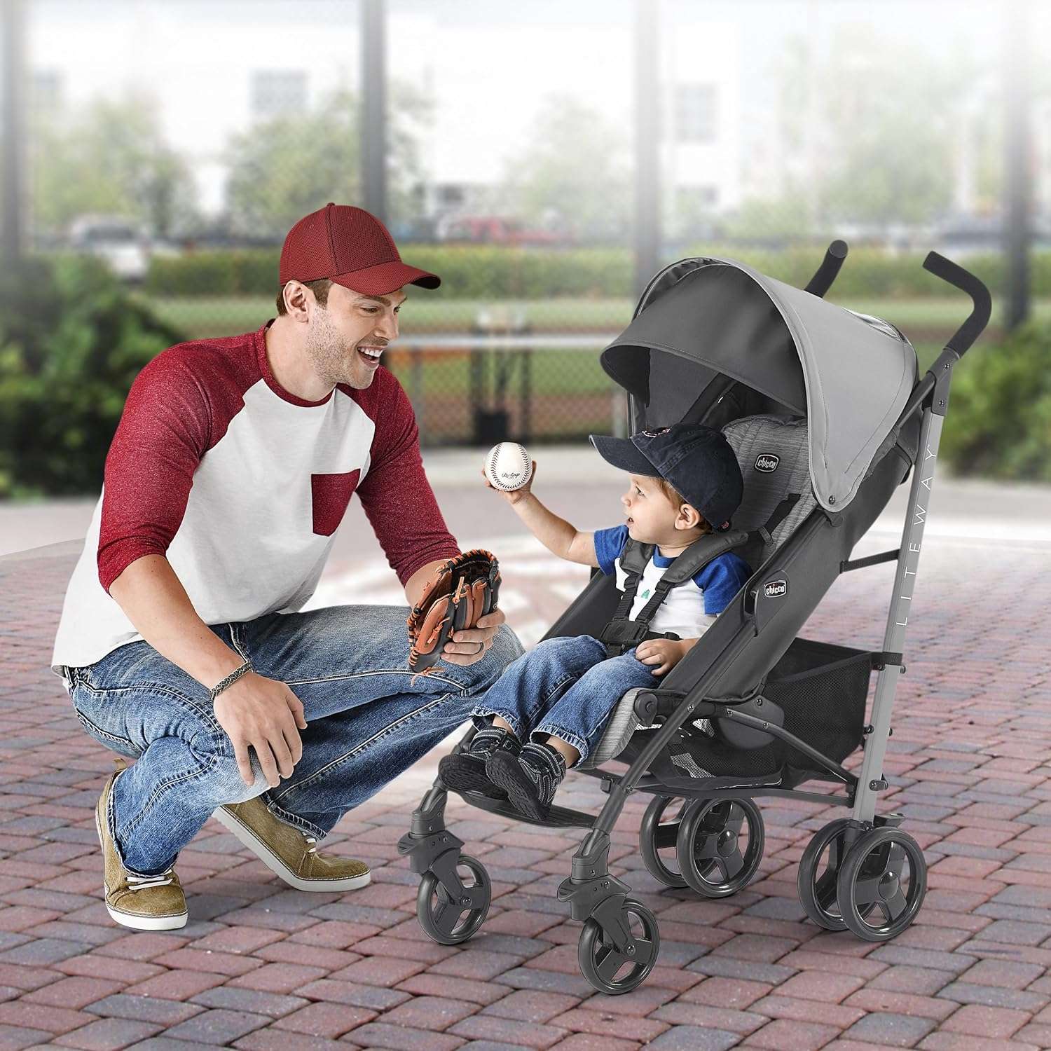 Chicco Liteway Stroller - Moon Grey - Grey-Black - 2