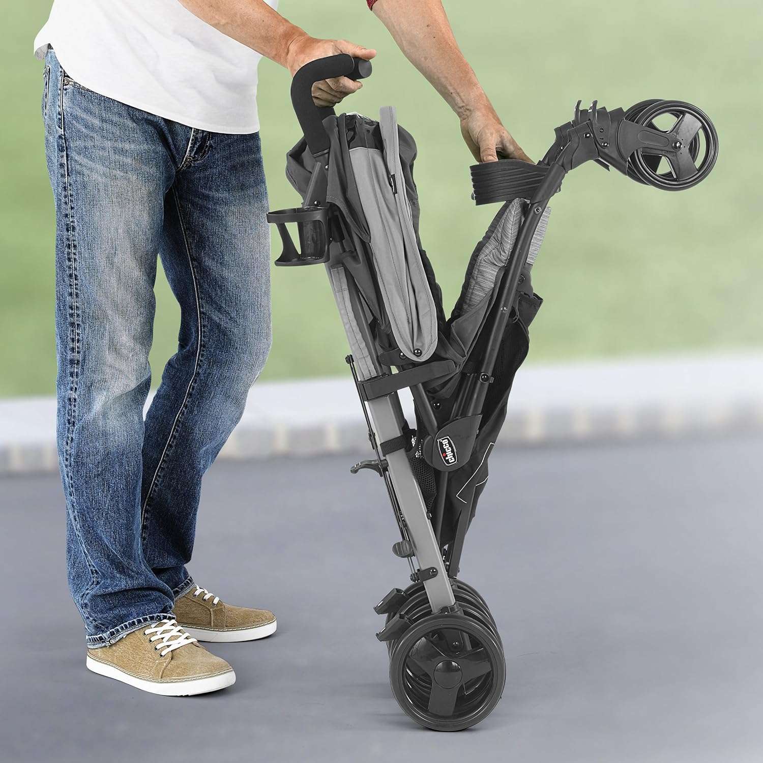 Chicco Liteway Stroller - Moon Grey - Grey-Black - 3