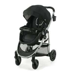 Graco Modes Pramette Stroller, Baby Stroller with True Pram Mode, Reversible Seat, One Hand Fold, Extra Storage, Child Tray, Pierce - 1