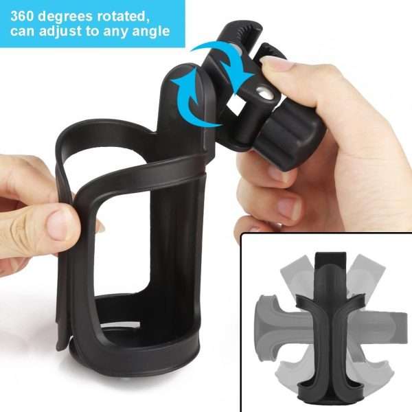 Accmor Bike Cup Holder, Bike Water Bottle Holders, Universal 360 Degrees Rotation Cup Holder for Bicycle, Stroller, Scooter, Walker, Wheelchair, Bike Bottle Holders for Kids Adults - 2