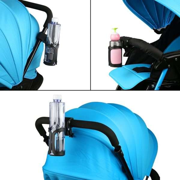 Accmor Bike Cup Holder, Bike Water Bottle Holders, Universal 360 Degrees Rotation Cup Holder for Bicycle, Stroller, Scooter, Walker, Wheelchair, Bike Bottle Holders for Kids Adults - 5