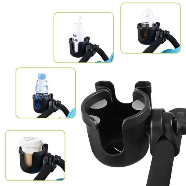 Accmor Stroller Cup Holder with Phone Holder, Bike Cup Holder, Universal Cup Holder for Uppababy Nuna Doona Strollers, 2-in-1 Cup Phone Holder for Stroller - 8
