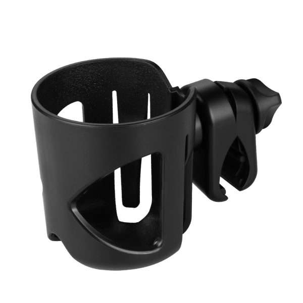Accmor Universal Cup Holder, Stroller Cup Holder, Bike Cup Holder, 360° Rotatable Large Caliber Designed Cup Holder for Stroller, Wheelchair, Walker, Scooter, Black - 1
