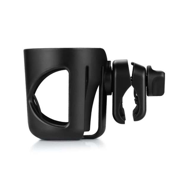 Accmor Universal Cup Holder, Stroller Cup Holder, Bike Cup Holder, 360° Rotatable Large Caliber Designed Cup Holder for Stroller, Wheelchair, Walker, Scooter, Black - 2