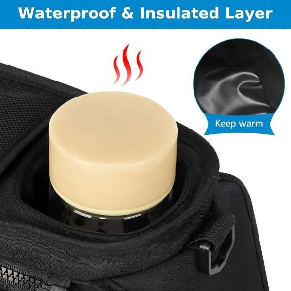 Accmor Universal Stroller Organizer with Insulated Cup Holder Detachable Phone Bag and Shoulder Strap,Stroller Bag Caddy Organizer Accessories Fits for Uppababy, Baby Jogger, Britax Strollers - 8