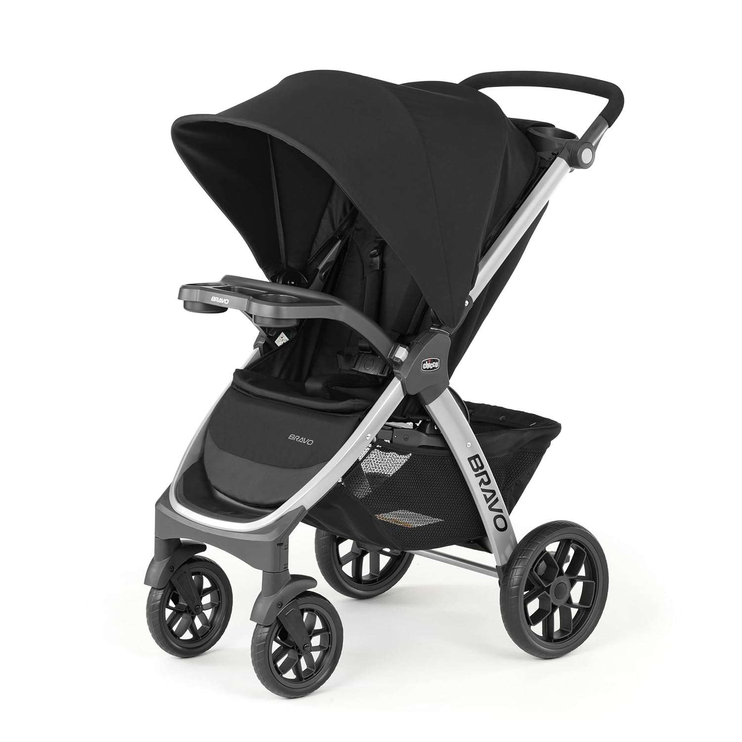 Chicco Bravo Quick-Fold Stroller - Black - Black - 1