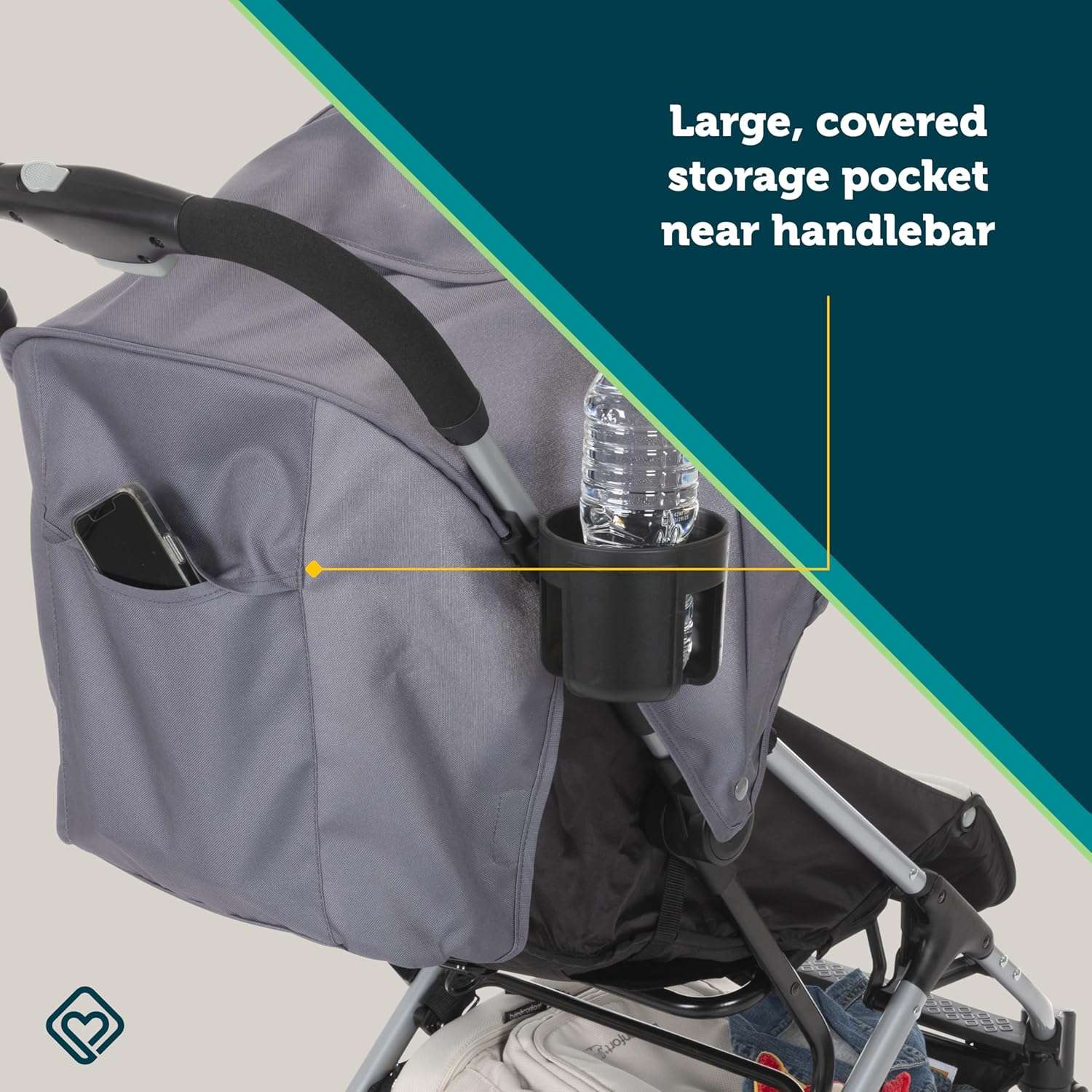 Safety 1st Easy-Fold Compact Stroller, Dorsal - 6