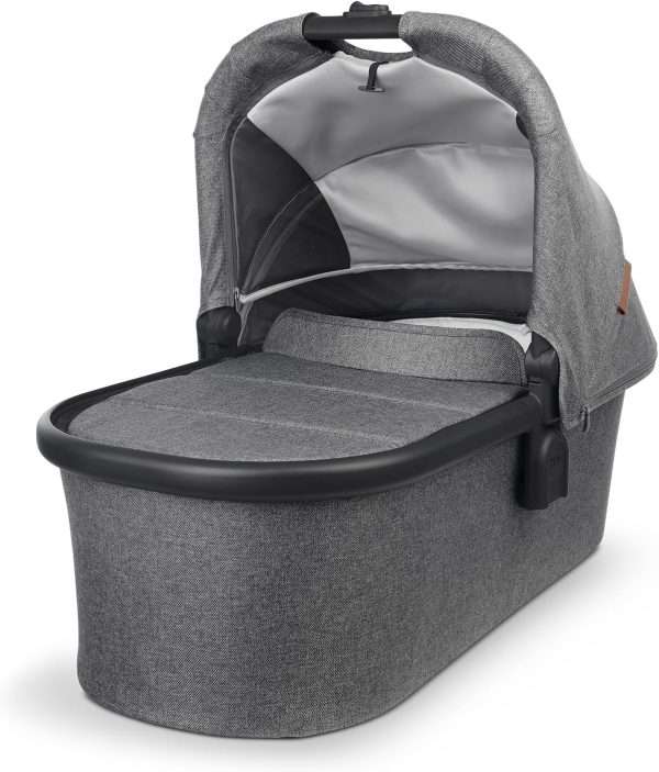 UPPAbaby Bassinet-Compatible with Vista, Cruz, Ridge, Minu Strollers-Overnight Sleep Solution-Mattress, Sheet, and Bug Shield Included-Greyson - 1