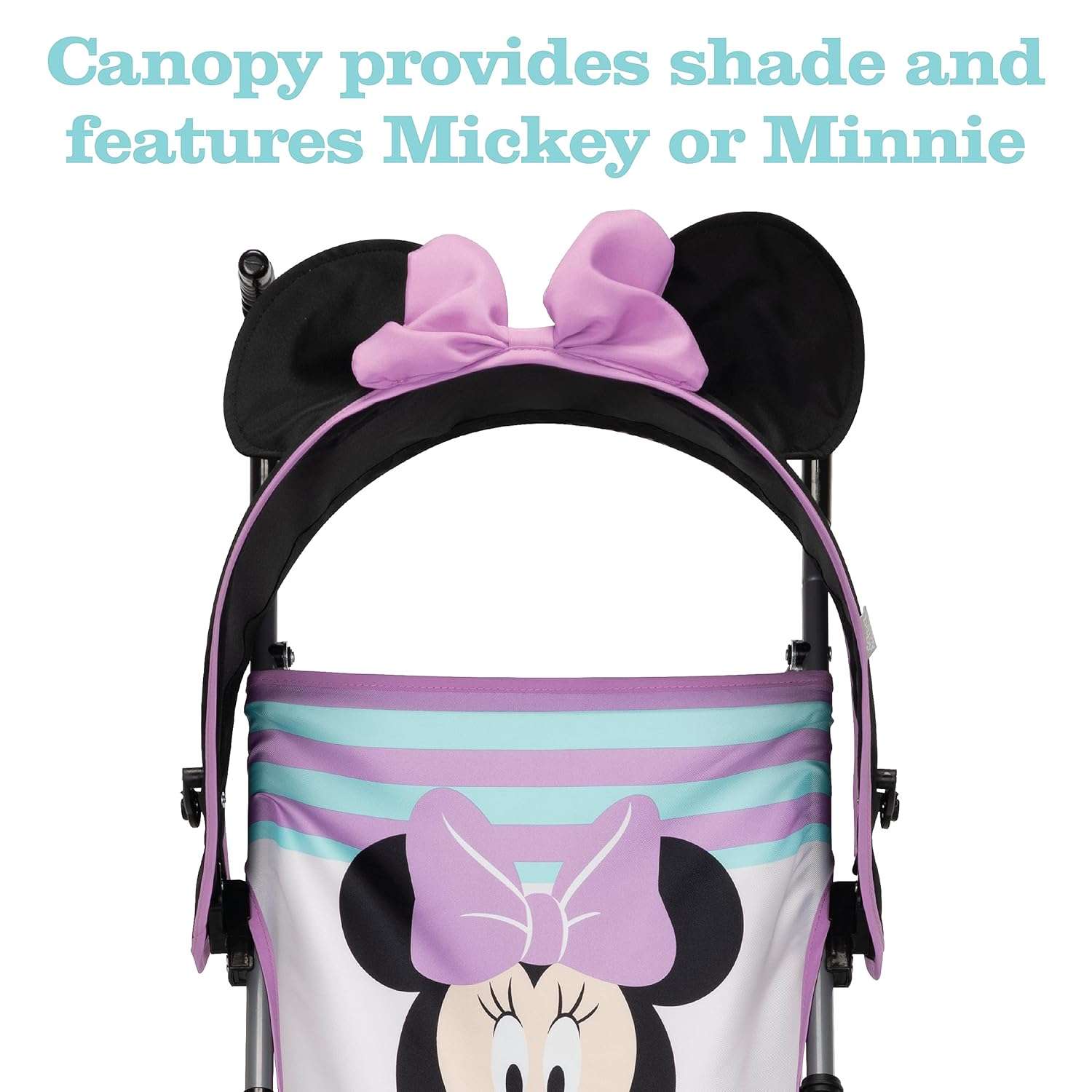 Disney Baby Character Umbrella Stroller, Eye-catching, Fun, 3D Stroller, Minnie Play All Day - 3
