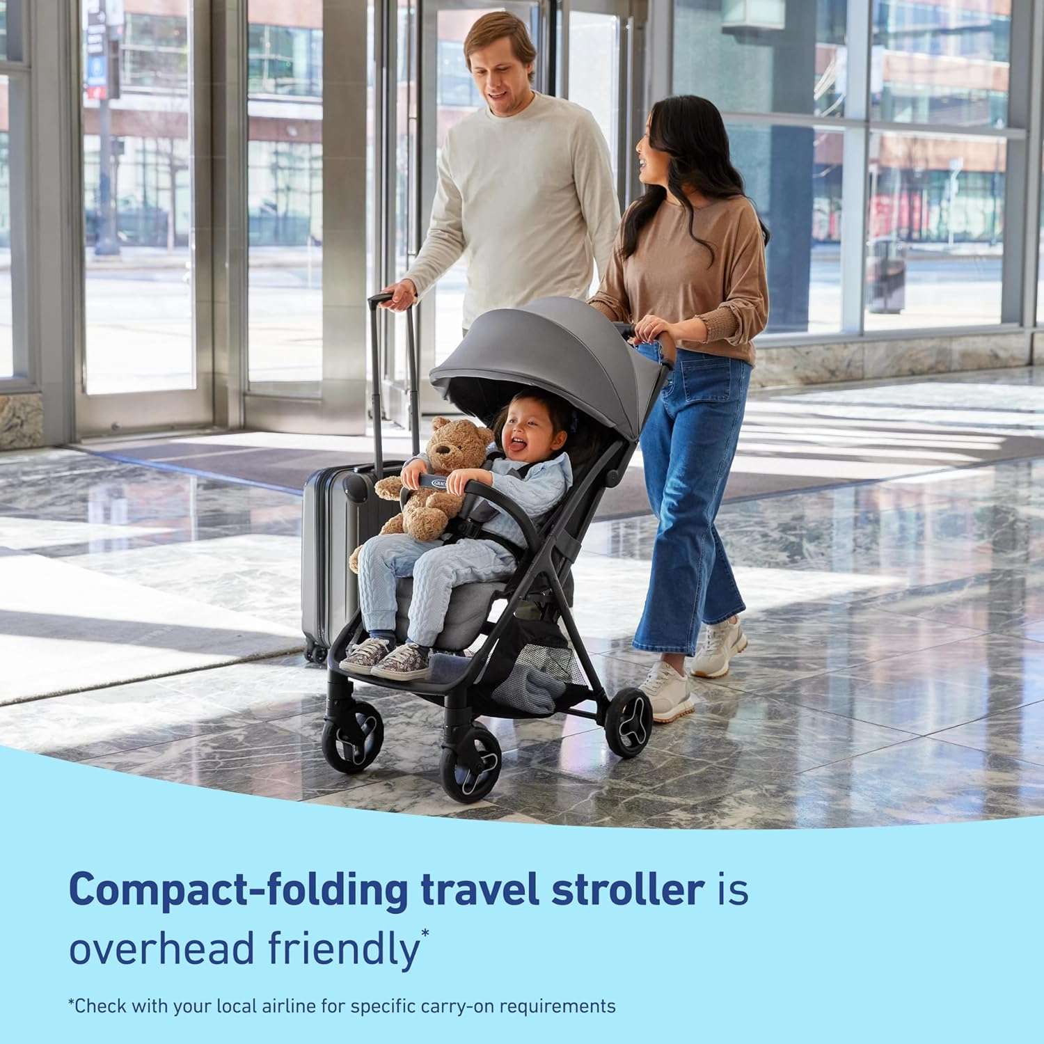 Graco Ready2Jet Compact Stroller – Compact Travel Stroller with Automatic Fold - 3