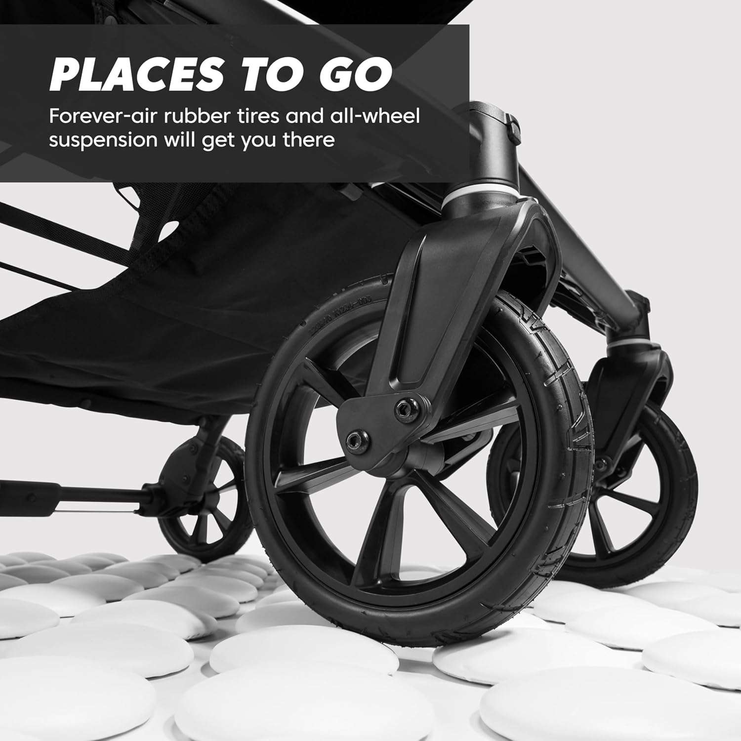 Baby Jogger City Mini GT2 All-Terrain Double Stroller, Jet Black, Perfect for Newborn and Toddler, Compatible with Britax, Cybex, Graco, and Maxi Cosi Infant Car Seats - 3