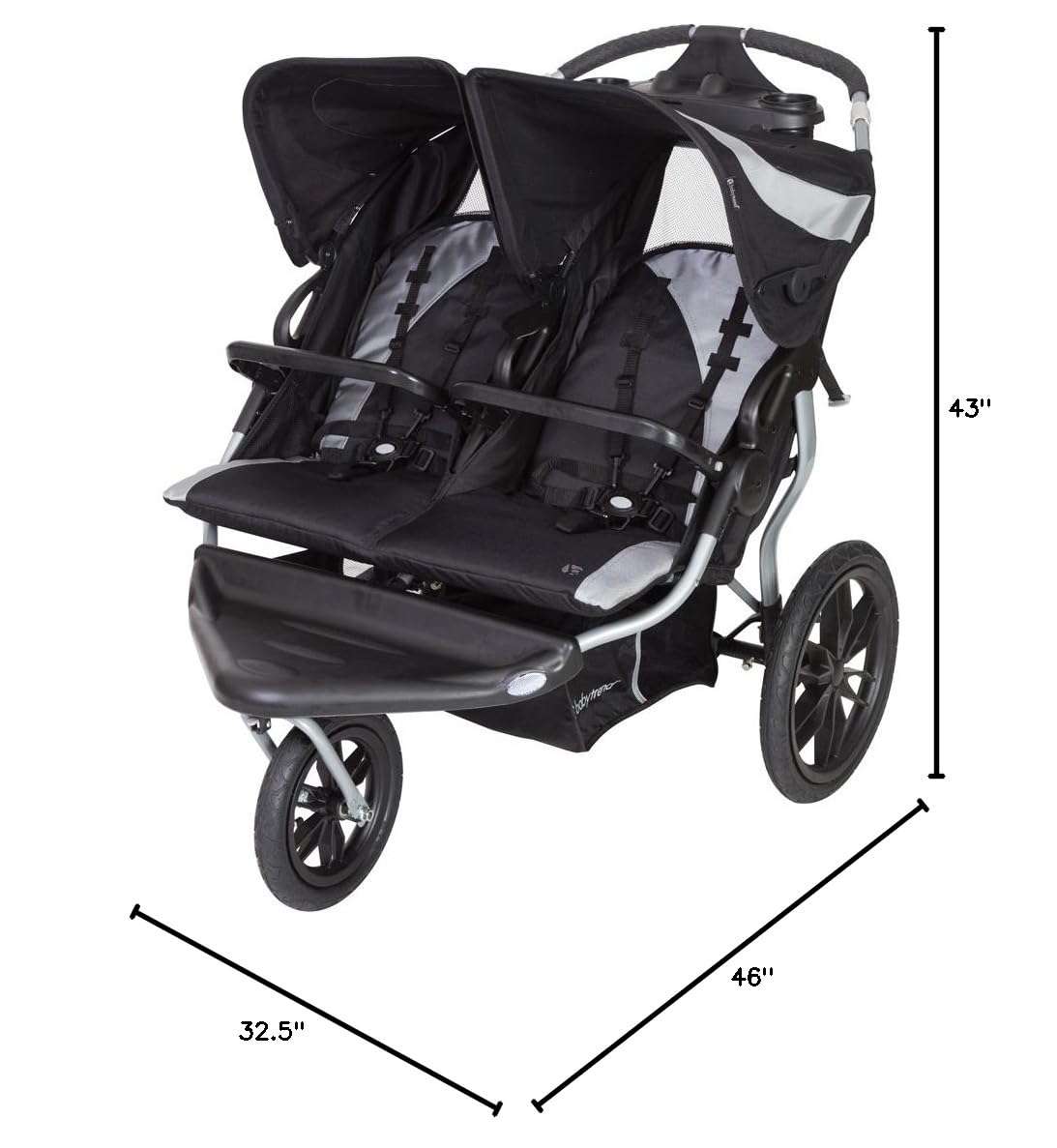 Baby Trend Navigator® Lite Double Jogger, Europa - 6