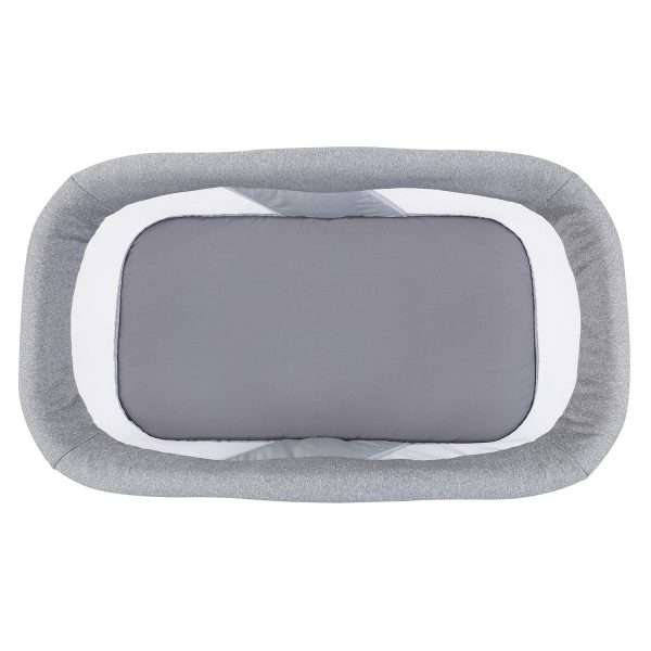 Baby Trend Quick-Fold 2-in-1 Rocking Bassinet, Shadow Stone Gray - 5