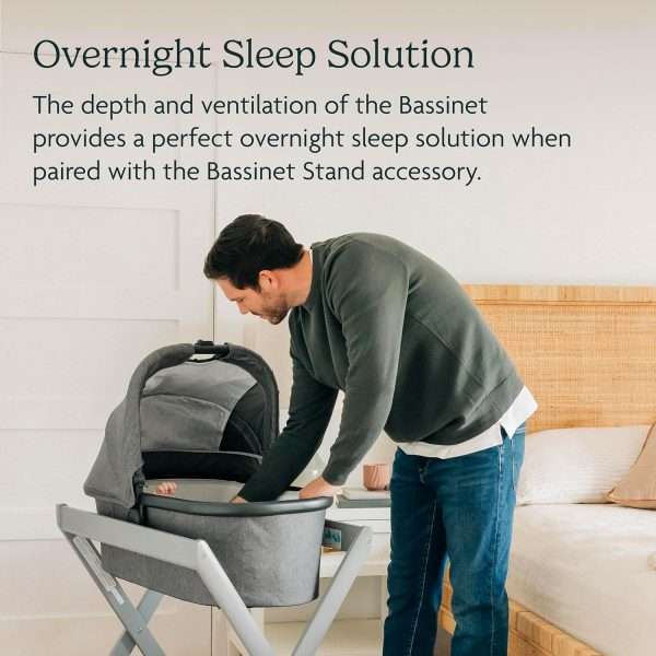 UPPAbaby Bassinet-Compatible with Vista, Cruz, Ridge, Minu Strollers-Overnight Sleep Solution-Mattress, Sheet, and Bug Shield Included-Anthony - 4