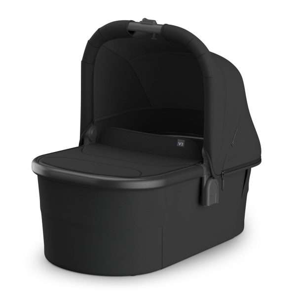 UPPAbaby Bassinet V3 - Compatible with Vista, Cruz, Ridge, Minu Strollers - Overnight Sleep Solution - Mattress, Sheet and Bug Shield Included - Jake - 1
