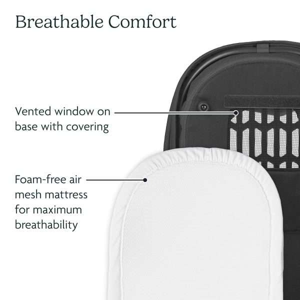 UPPAbaby Bassinet V3 - Compatible with Vista, Cruz, Ridge, Minu Strollers - Overnight Sleep Solution - Mattress, Sheet and Bug Shield Included - Jake - 5