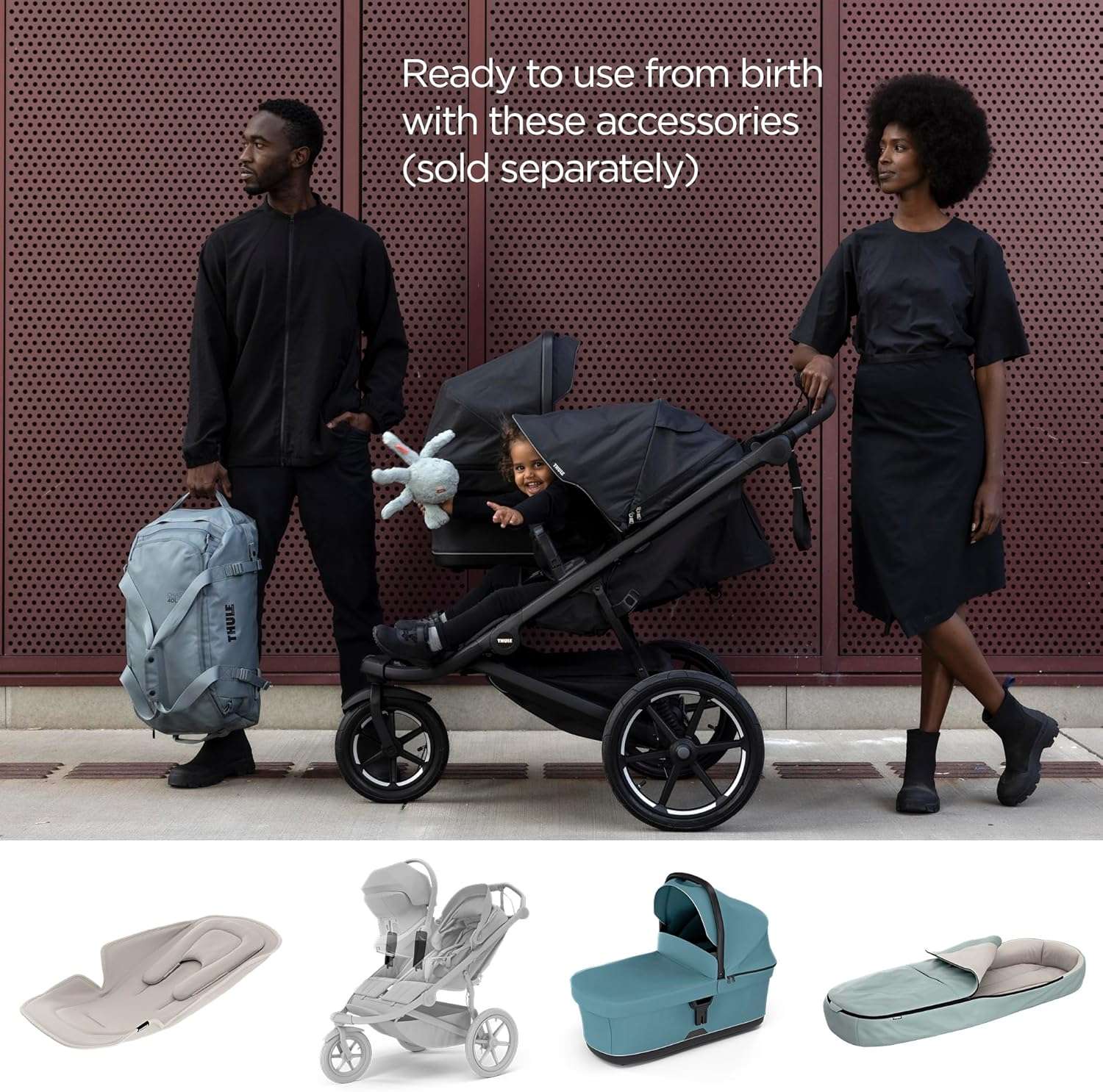 Thule Urban Glide 3 Single Child All-Terrain Stroller, Full-Suspension System, Air-Filled Tires, Upright seat with Adjustable Recline and Built-in legrest - 10
