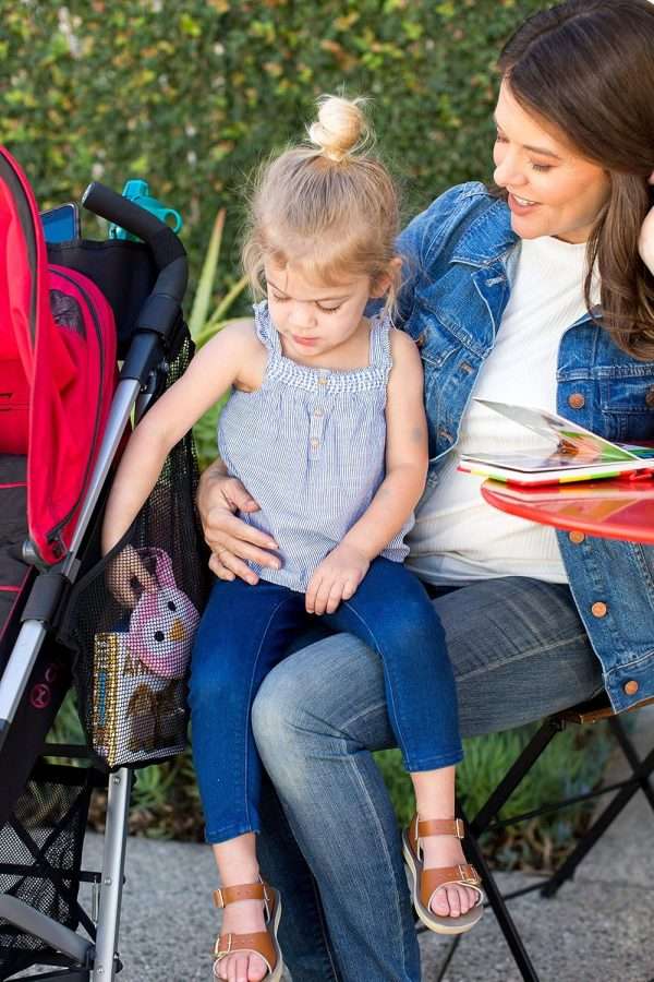 J.L. Childress Side Sling, Universal Fit Stroller Mesh Cargo Net and Organizer, Extra Stroller Storage Space, Non-Slip and Adjustable Straps, Black - 7