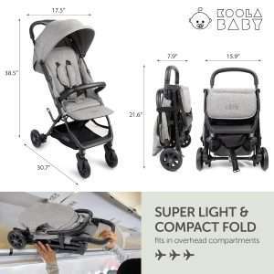 Lightweight Travel Stroller for Baby & Toddlers - Easy Fold & Compact Stroller with Canopy, Storage Basket, Multi-Position Recline & Convenient One-Hand Fold - 4