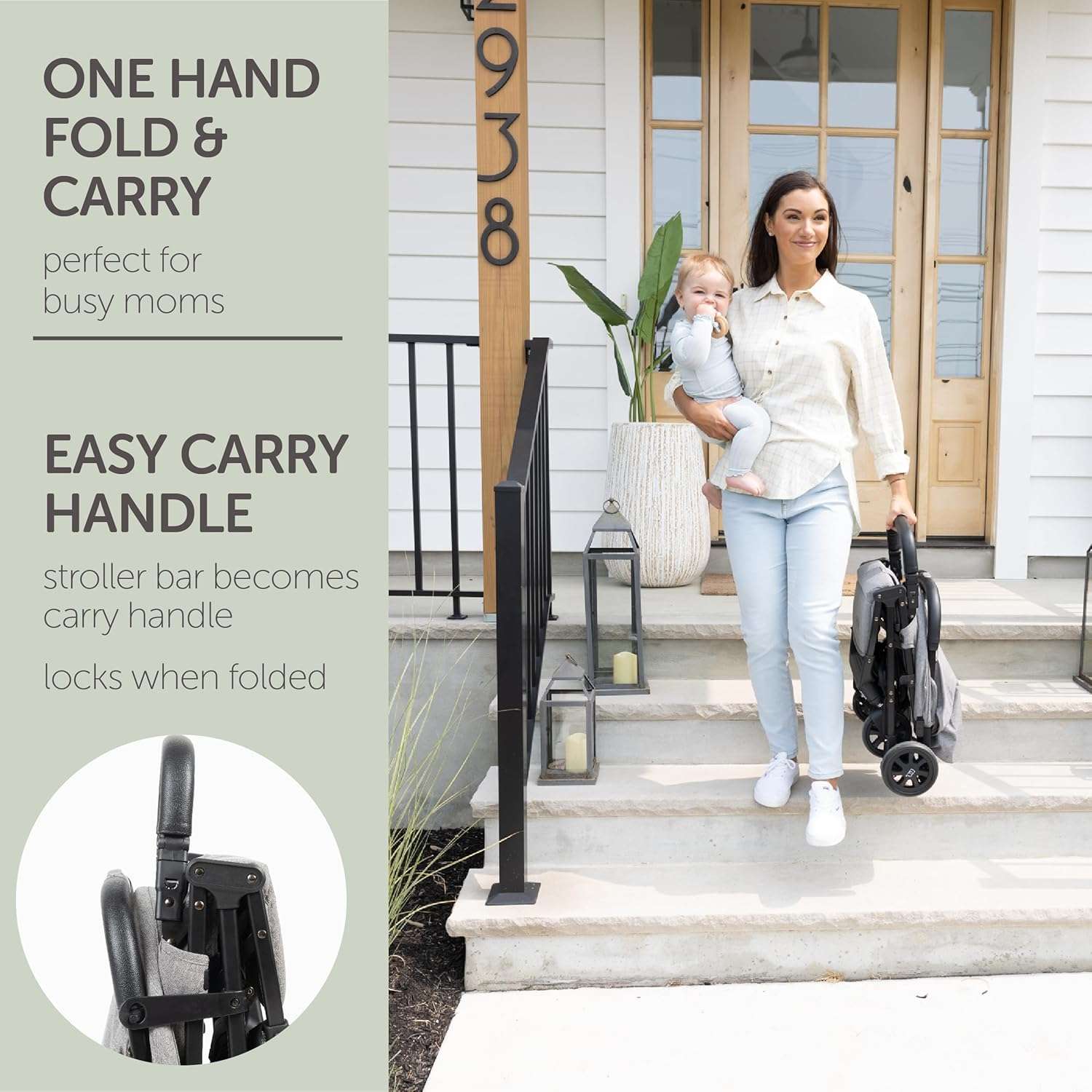 Lightweight Travel Stroller for Baby & Toddlers - Easy Fold & Compact Stroller with Canopy, Storage Basket, Multi-Position Recline & Convenient One-Hand Fold - 6