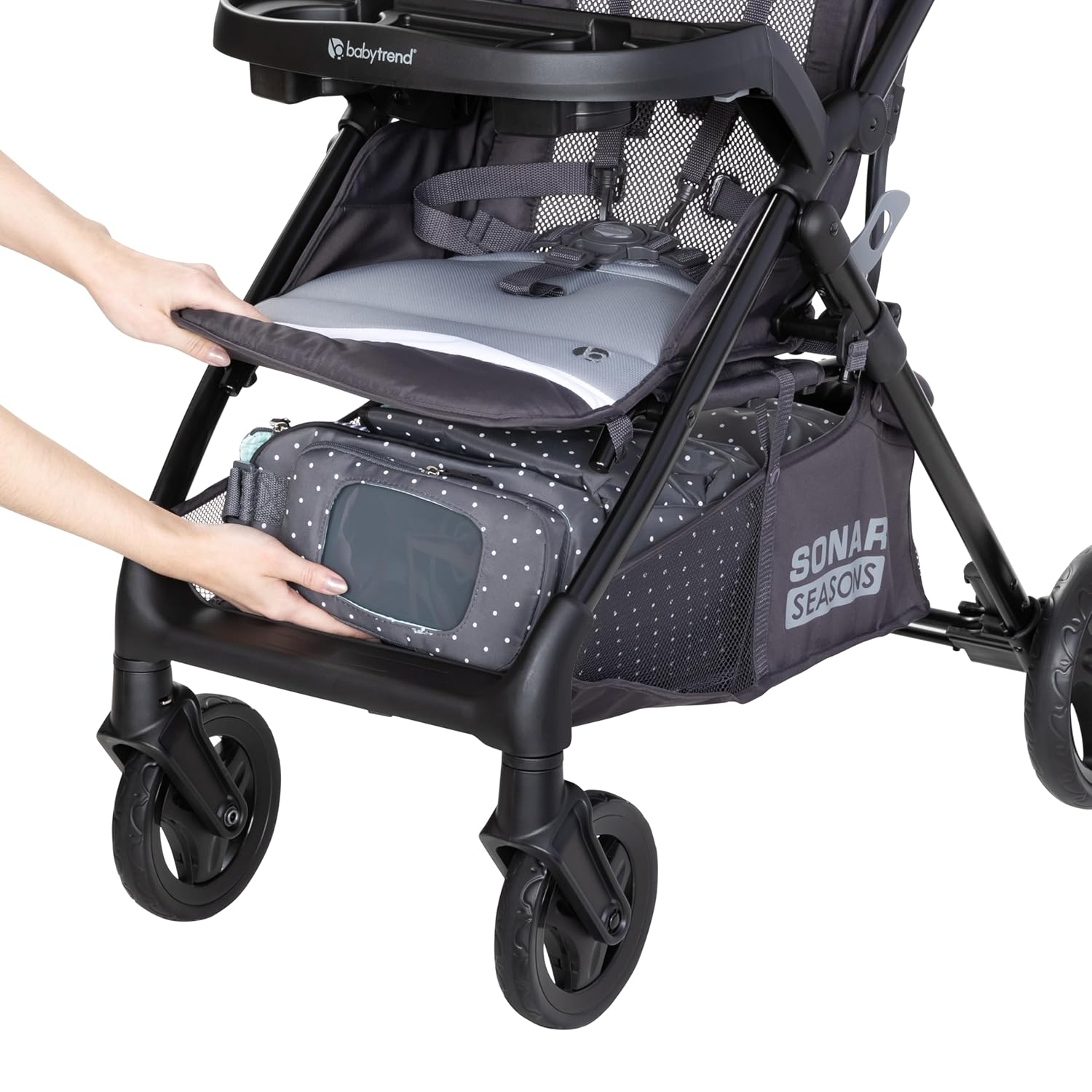 Baby Trend Sonar Seasons Stroller, Liberty Grey - 10
