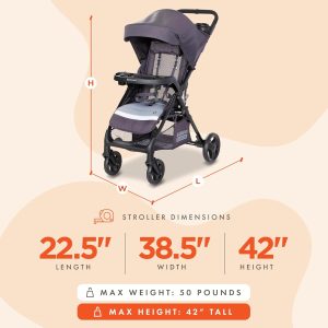 Baby Trend Sonar Seasons Stroller, Liberty Grey - 4