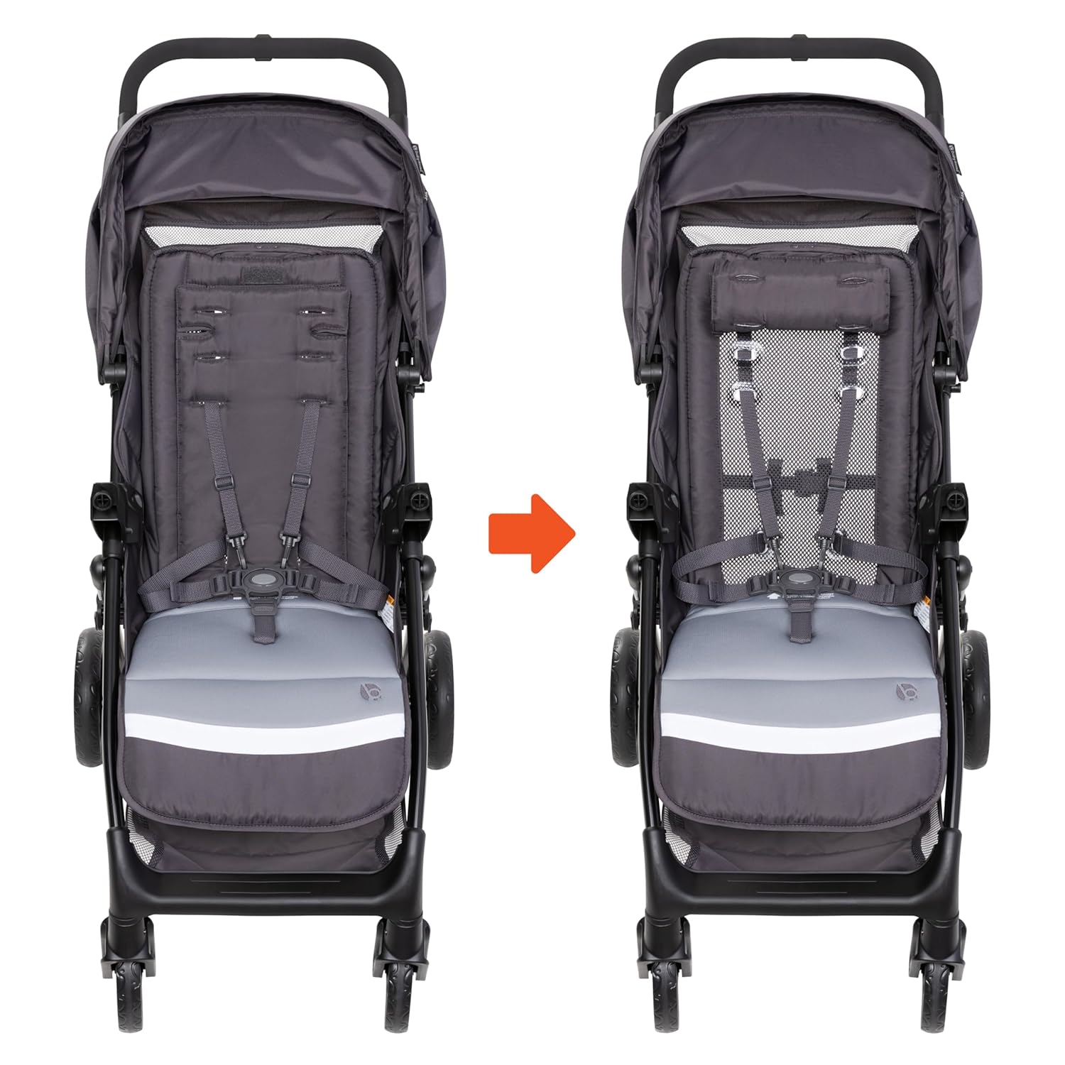 Baby Trend Sonar Seasons Stroller, Liberty Grey - 8