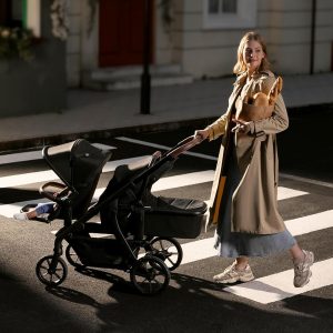 Momcozy ChangeGo Baby Stroller, Convertible Single-to-Double-to-Wagon Stroller with 23 Configurations, Bassinet, Seat Included, Large PU Wheels, All-Wheel Suspension ＆ Extendable UPF50+ Canopy - 3