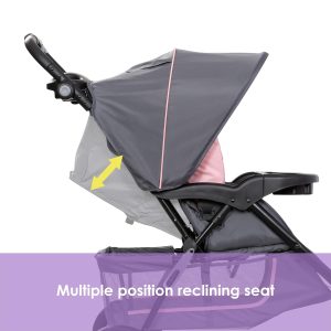 Baby Trend EZ Ride Travel System with EZ-Lift™ Infant Car Seat, Dash Pink - 2