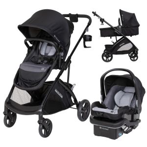 Baby Trend Passport® Switch 6-in-1 Modular Stroller Travel System with EZ-Lift™ Plus Infant Car Seat, Dash Black - 1