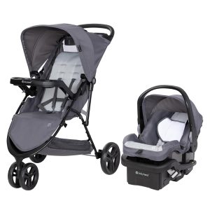 Baby Trend Venture 3-Wheel Stroller Travel System, Stellar Grey - 1