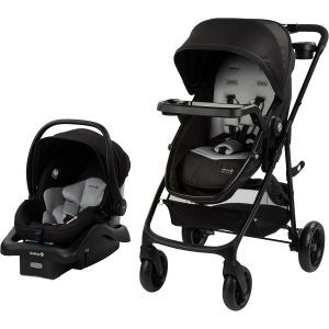 Safety 1st Grow and Go Flex 8-in-1 Car Seat Stroller Combo, Baby Stroller Travel Systems for Infants 4-30 lbs, Stroller and Carseat Combo Set, Foundry - 1