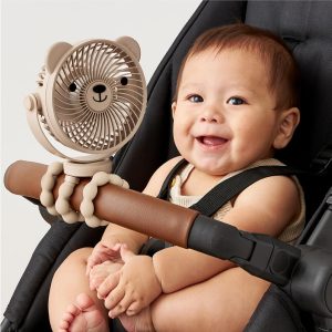 Itzy Ritzy 3-Speed Stroller Fan; Features A Tilting Head, 360 Degree Swivel and Flexible Wraparound Legs - 2