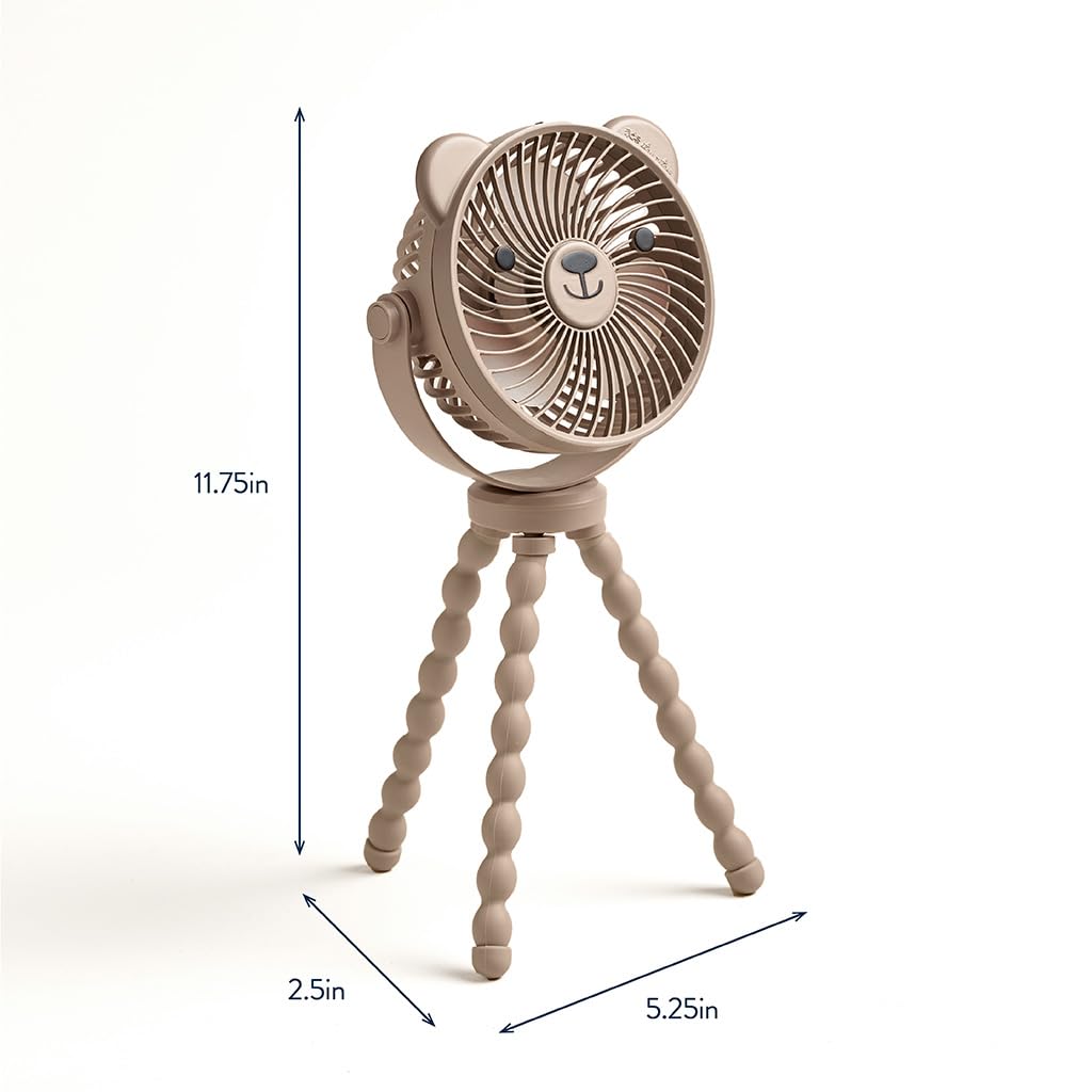 Itzy Ritzy 3-Speed Stroller Fan; Features A Tilting Head, 360 Degree Swivel and Flexible Wraparound Legs - 8