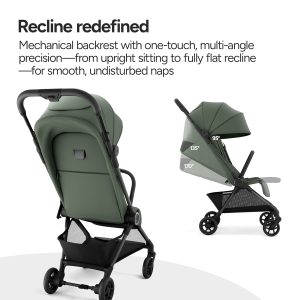 Mompush Nexis Carbon Travel Stroller, Ultra-Lightweight 11.5 lbs, Compact & Airplane Carry-On Approved, One-Second Auto-Fold, One-Hand Full Recline, from Birth to 50 lbs, JPMA Certified - 7