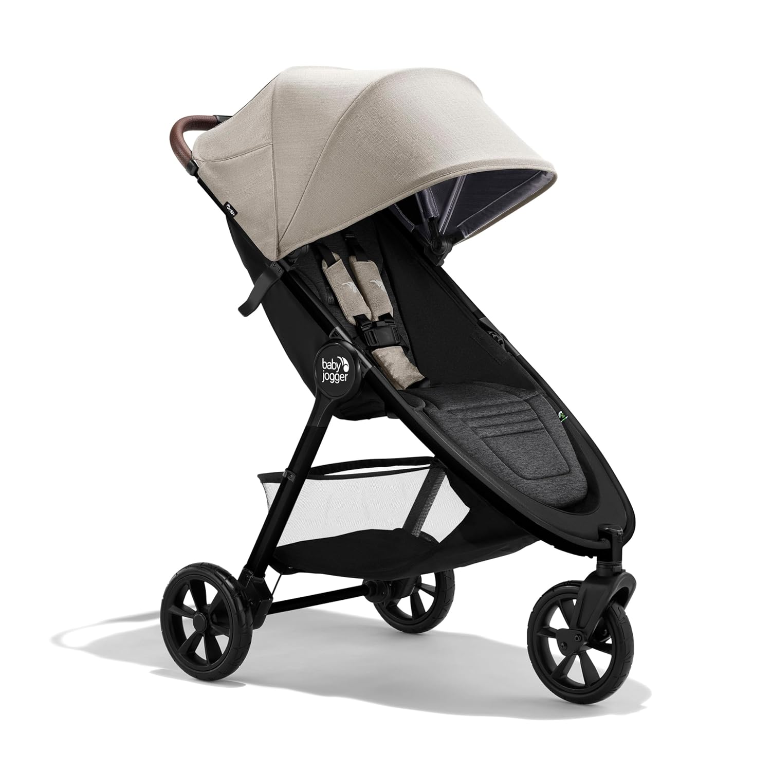 Baby Jogger City Mini GT3 All Terrain Stroller with Forever Air Rubber Tires and All Wheel Suspension with Magnetic Buckle and No-Rethread Harness, Height-Adjustable Handlebar, and Foot Brake - 1