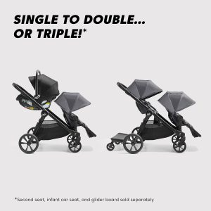 Baby Jogger® City Select® 2 Single-to-Double Modular Stroller, Flint Sage - 3