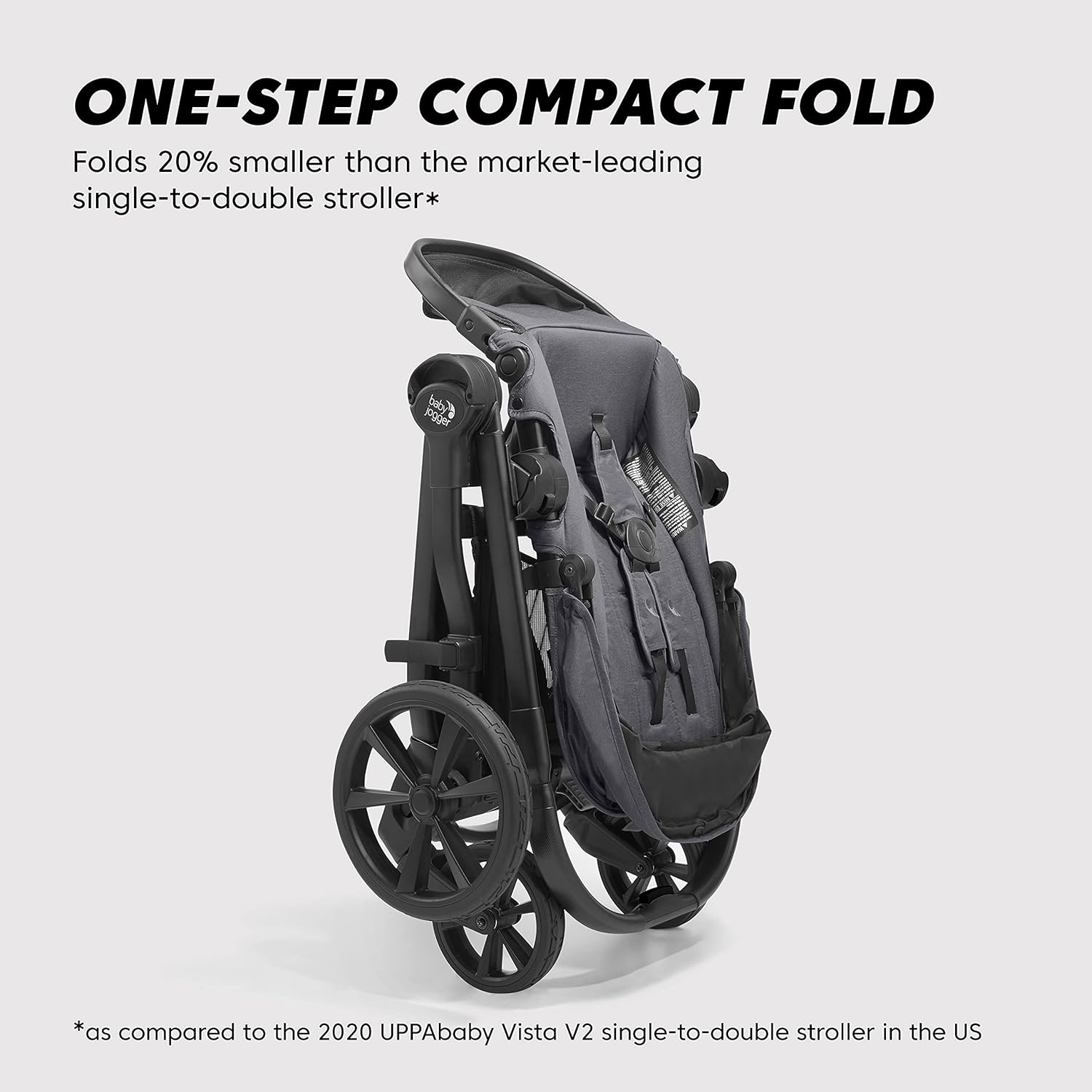 Baby Jogger® City Select® 2 Single-to-Double Modular Stroller, Flint Sage - 4